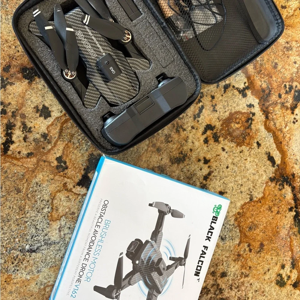 V162 Drone with Brushless Motor - Black